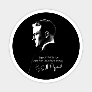 F Scott Fitzgerald Quote Magnet